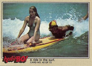 1981 Fleer Here's Bo! #42 A ride in the surf. Front