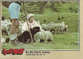 1981 Fleer Here's Bo! #51 Bo Bo black sheep. Front