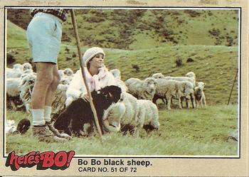 1981 Fleer Here's Bo! #51 Bo Bo black sheep. Front