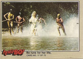 1981 Fleer Here's Bo! #17 Bo runs for her life. Front