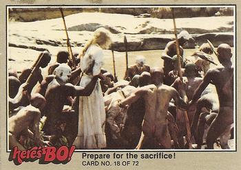 1981 Fleer Here's Bo! #18 Prepare for the sacrifice! Front