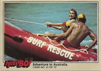 1981 Fleer Here's Bo! #41 Adventure in Australia. Front