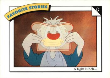 1992 SkyBox Disney Collector Series 2 #1 G: A light lunch... Front