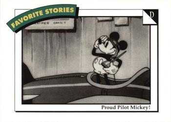 1992 SkyBox Disney Collector Series 2 #40 D: Proud Pilot Mickey! Front