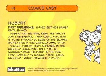 1992 SkyBox Garfield Premier Edition #14 Hubert Back