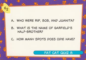 1992 SkyBox Garfield Premier Edition #62 Fat Cat Quiz 8 Front