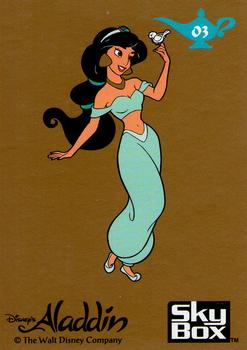 1993 SkyBox Aladdin #3 Jasmine Back