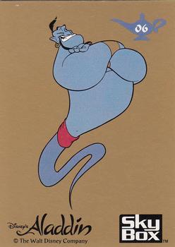 1993 SkyBox Aladdin #6 Genie Back