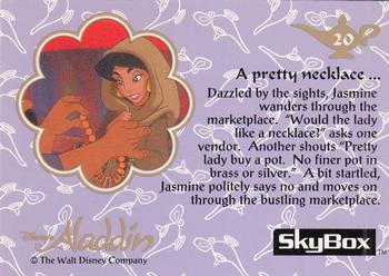 1993 SkyBox Aladdin #20 A pretty necklace ... Back