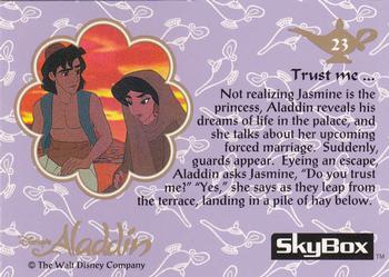 1993 SkyBox Aladdin #23 Trust me ... Back
