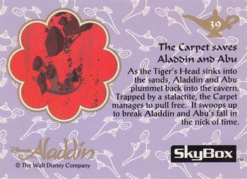 1993 SkyBox Aladdin #39 The Carpet saves Aladdin and Abu Back