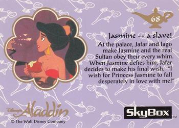1993 SkyBox Aladdin #68 Jasmine -- a slave! Back
