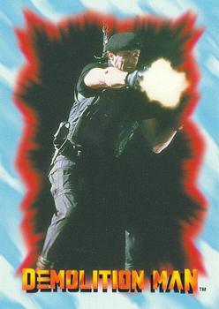 1993 SkyBox Demolition Man #4 Spartan Drops In Front