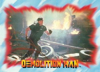 1993 SkyBox Demolition Man #5 A Rooftop Invasion Front