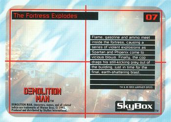 1993 SkyBox Demolition Man #7 The Fortress Explodes Back
