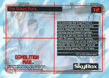 1993 SkyBox Demolition Man #12 The Glass Puck Back