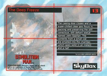1993 SkyBox Demolition Man #13 The Deep Freeze Back