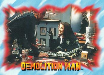 1993 SkyBox Demolition Man #16 Chaos Over Order? Front