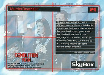 1993 SkyBox Demolition Man #21 