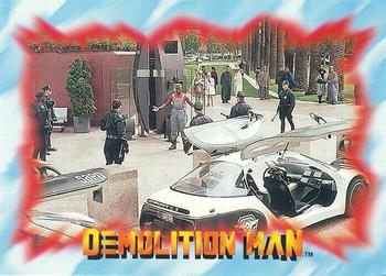 1993 SkyBox Demolition Man #23 Put 'Em Up Front