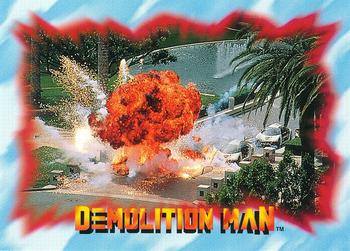 1993 SkyBox Demolition Man #25 Explosive Results Front