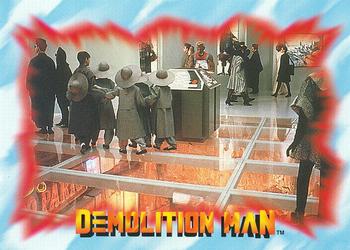 1993 SkyBox Demolition Man #28 San Angeles Museum Front