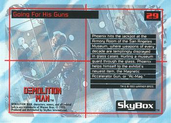 1993 SkyBox Demolition Man #29 Going For His Guns Back