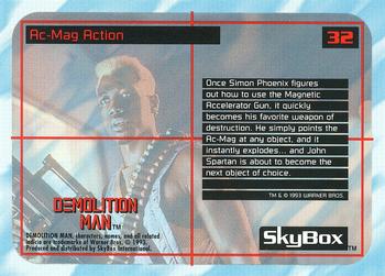 1993 SkyBox Demolition Man #32 Ac-Mag Action Back