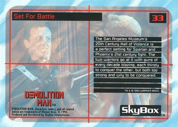 1993 SkyBox Demolition Man #33 Set For Battle Back