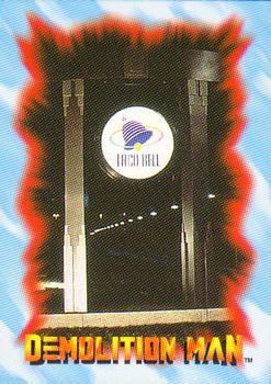 1993 SkyBox Demolition Man #36 21st Century Taco Bell Restaurant Front