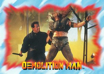 1993 SkyBox Demolition Man #41 Defending Against the Scraps Front