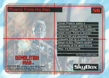 1993 SkyBox Demolition Man #56 Phoenix Finds His Man Back