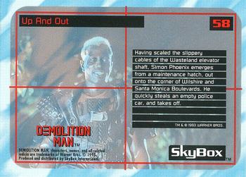 1993 SkyBox Demolition Man #58 Up And Out Back