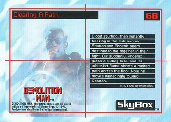 1993 SkyBox Demolition Man #68 Clearing A Path Back
