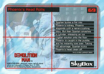 1993 SkyBox Demolition Man #69 Phoenix's Head Rolls Back