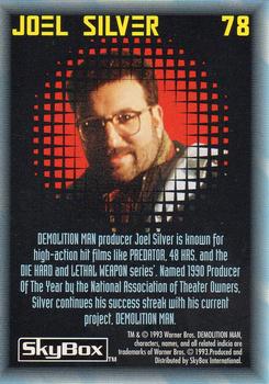1993 SkyBox Demolition Man #78 Joel Silver Back