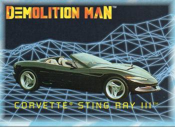 1993 SkyBox Demolition Man #80 Corvette Sting Ray III Front