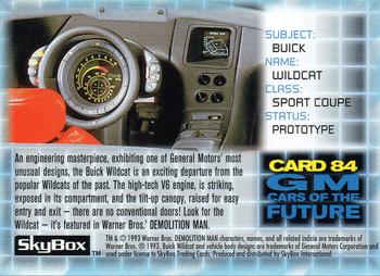 1993 SkyBox Demolition Man #84 Buick Wildcat Back