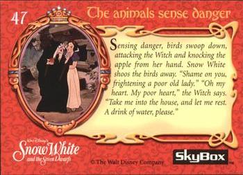 1993 SkyBox Snow White and the Seven Dwarfs #47 The animals sense danger Back