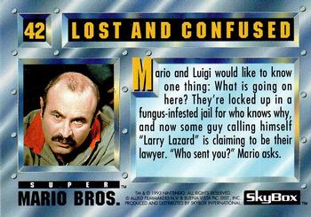 1993 SkyBox Super Mario Bros. #42 Lost and Confused Back