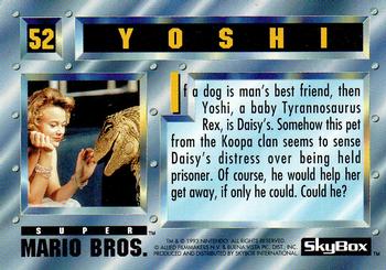 1993 SkyBox Super Mario Bros. #52 Yoshi Back