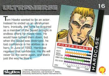 1993 SkyBox Ultraverse #16 Hardcase Back