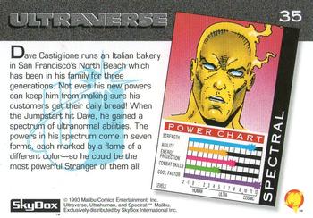 1993 SkyBox Ultraverse #35 Spectral Back