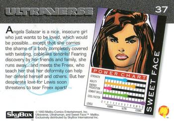 1993 SkyBox Ultraverse #37 Sweet Face Back