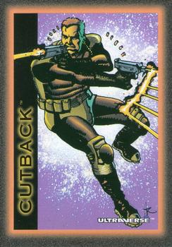 1993 SkyBox Ultraverse #53 Cutback Front
