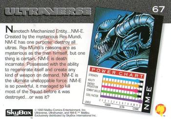 1993 SkyBox Ultraverse #67 NM-E Back