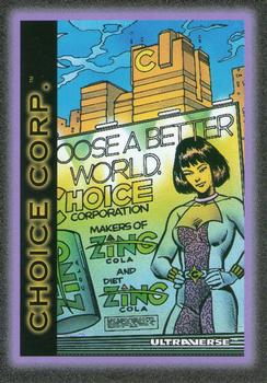 1993 SkyBox Ultraverse #91 Choice Corp. Front