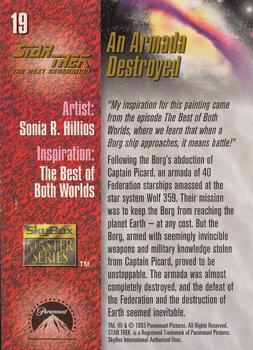 1993 SkyBox Star Trek Master Series #19 An Armada Destroyed Back