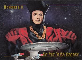 1993 SkyBox Star Trek Master Series #49 The Menace of Q Front