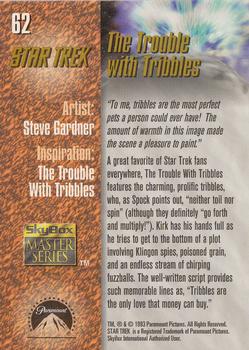 1993 SkyBox Star Trek Master Series #62 The Trouble with Tribbles Back
